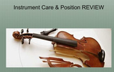 String Orchestra Instrument Position and Care Review