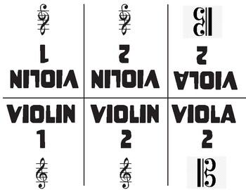 Preview of String Orchestra Stand Cards
