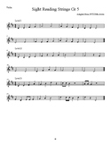 String Sight Reading Exercises