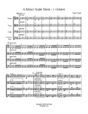 StringRiffs.com 1 Octave Minor Scale Sheets A plus 4 sharp