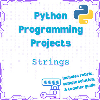 Preview of Strings Python Programming Project (Username & Password)