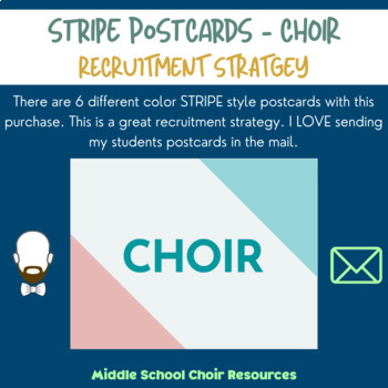 Preview of Stripe Postcards Choir Edition