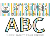 Striped Bulletin Board Letters (Classroom Decor)