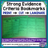 Strong Evidence Criteria and Checklist Bookmarks