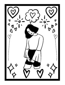 sad girl coloring pages