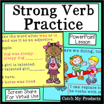 Preview of Action Verbs PowerPoint Lesson