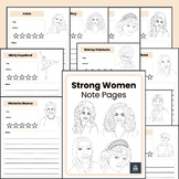 Strong Women Note Pages Influential Women in History Note 