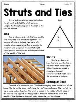 grade 3 worksheets structures science and Stable 3} Structures Strong {Grade by