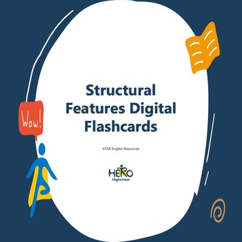 Preview of Structural Features Flashcards (digital) ATAR English