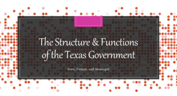 Preview of Structure and Functions of Texas Government PowerPoint & Notes