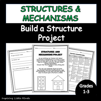 Preview of Structure and Mechanisms | Build a Structure Project