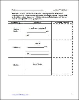 Structure and Roles of Colonial Families Lesson Plan by Kasha