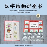 Structure of Chinese Characters Lapbook 汉字结构折叠书翻翻书
