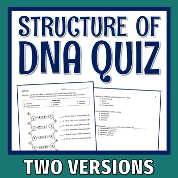 Preview of Middle School DNA Quiz NGSS MS-LS3-1