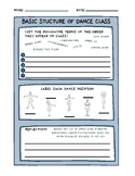 Structure of Dance Class Worksheet