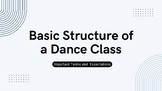 Structure of a Dance Class PPT