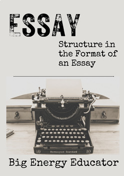 Preview of Structure of an Essay Written in the Format of an Essay