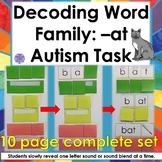 Word Family AT Decoding Task for Autism and Special Education