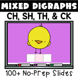 Structured Digital Phonics Lesson for Digraphs CH, CK, TH, and SH