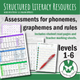 Structured Literacy Assessments for phonemes, graphemes, a