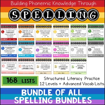 Preview of Structured Literacy - Bundle of ALL Bundles - SPELLING