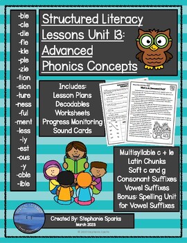 Preview of Structured Literacy Curriculum Unit 13: Advanced Phonics Concepts