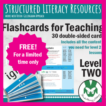 Preview of Structured Literacy Flashcards - Level 2