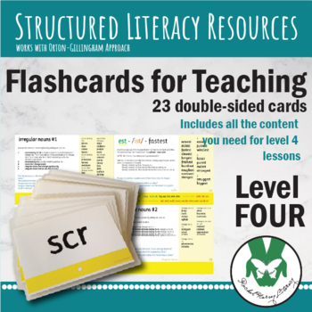 Preview of Structured Literacy Flashcards - Level 4