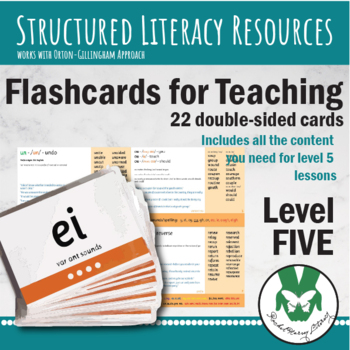 Preview of Structured Literacy Flashcards - Level 5