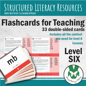 Preview of Structured Literacy Flashcards - Level 6