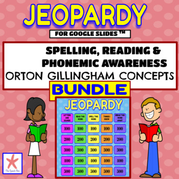 Preview of Structured Literacy & Orton Gillingham Concepts Jeopardy Games: BUNDLE