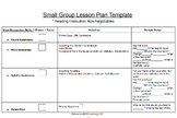 Structured Literacy Small Group Lesson Plan Template