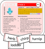 Structured Synthetic Phonics - /er/ phoneme game - three g