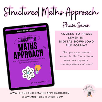 Preview of Structured Maths Approach Phase Seven - DIGITAL