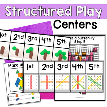 Preview of Structured Play Centers- Special Education- Independent Work - learn to play