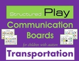 Structured Play Communication Boards Visual Support (Trans