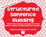 Structured Sentence Building {black & white}