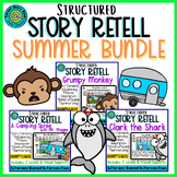 Structured Story Retell Summer Bundle | Literacy Based Therapy