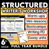 6th Grade Writer's Workshop FULL YEAR Warmups, Prompts, Es