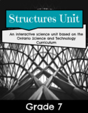 Structures Unit ~ Grade 7 ( 5 Lessons, Answers, Check-ins,