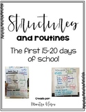 Structures and Routines- The First 15-20 Days of School