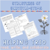 Structures of Survival - Stems Helping Trio Reading Worksheets