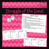 Adding/Subtracting Integers Game: Struggle of the Sums