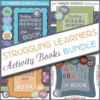 Preview of Struggling Learners Activity Books BUNDLE Includes 4 Skill Building Books in 1