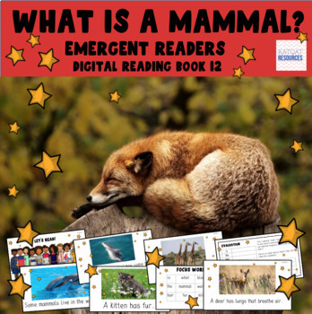 Preview of Struggling Readers - Google Slides™ - Book 12  - New Readers - What is a mammal?