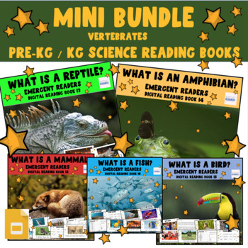 Preview of Struggling Readers - Mini Science Topic Bundle - Google Slides ebooks
