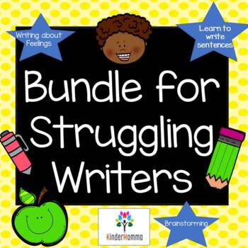 Preview of Struggling Writer Help K-2 Printables Bundle