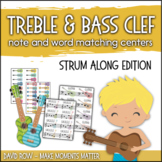 Treble Clef & Bass Clef Note Matching Centers - Strum Alon