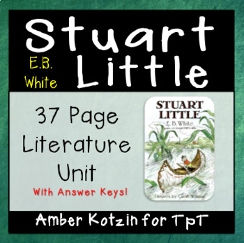 Preview of Stuart Little Literature Guide (Common Core Aligned)