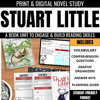 Preview of Stuart Little Novel Study Activities: Comprehension Questions & Vocabulary